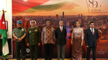 Perkuat Hubungan Persahabatan Antarnegara, Pejabat Kemhan RI Hadiri Resepsi Hari Kemerdekaan Yordania ke-80